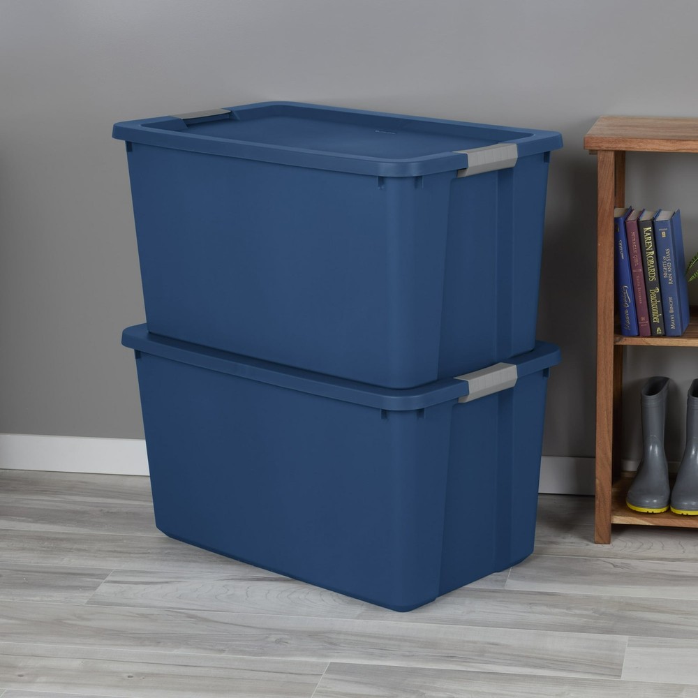 Sterilite 34 Gallon Extra-Large Storage Bin, Plastic Storage Container 2 pack
