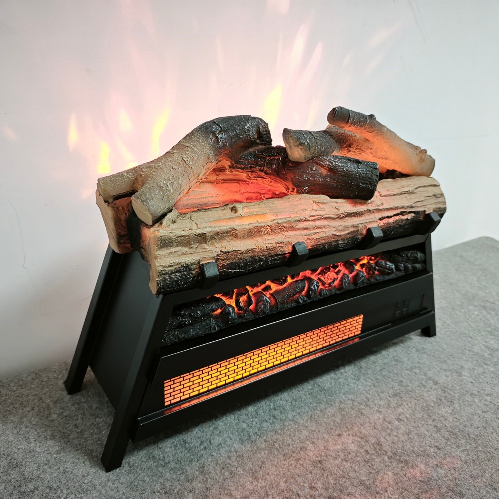 23'' 3D Flame Insert Electric Fireplace Heater w/ Remote Control & Timer 1500W