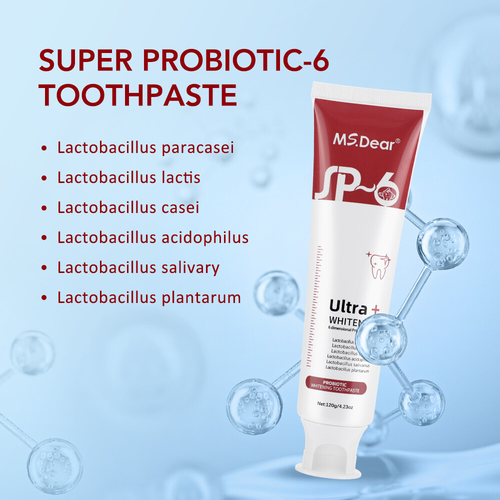 2PC Sp-6 Probiotics Whitening Toothpaste Brightening Breath Removing Toothpaste