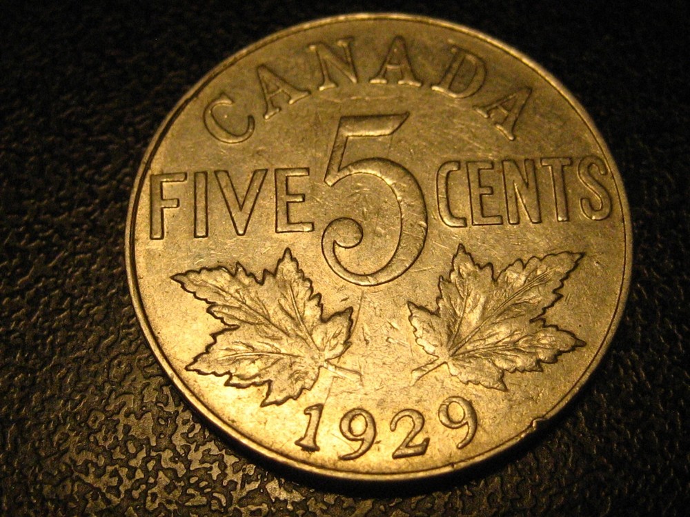 1929 Canadian Nickel