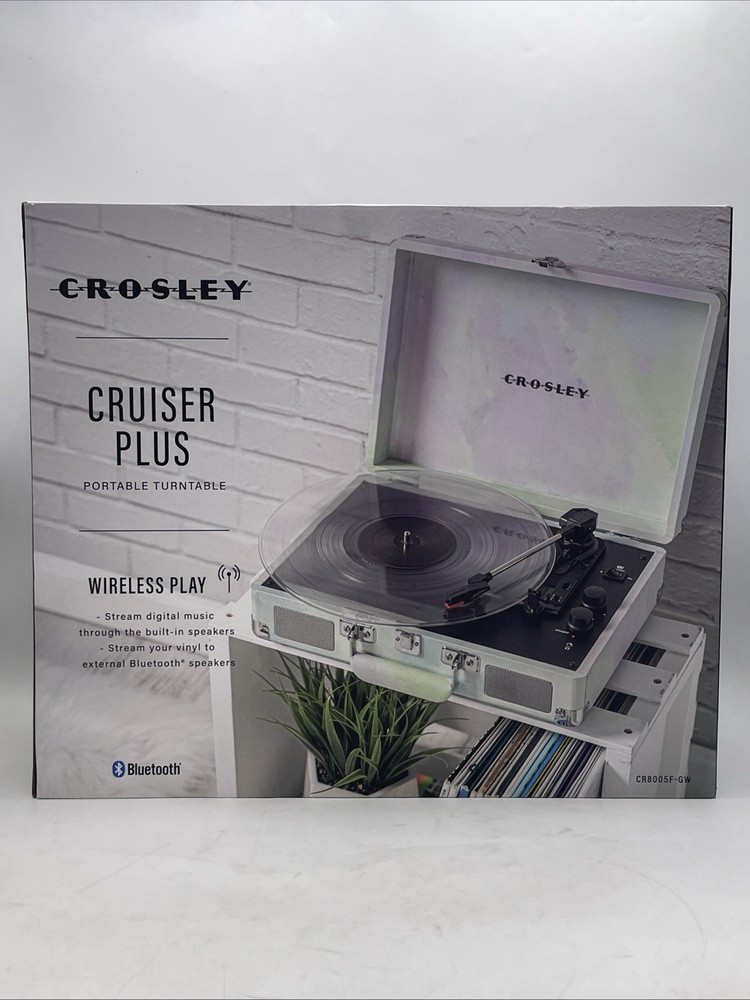 Crosley Cruiser Plus Turntable Record Player Wireless Bluetooth Speaker Portable