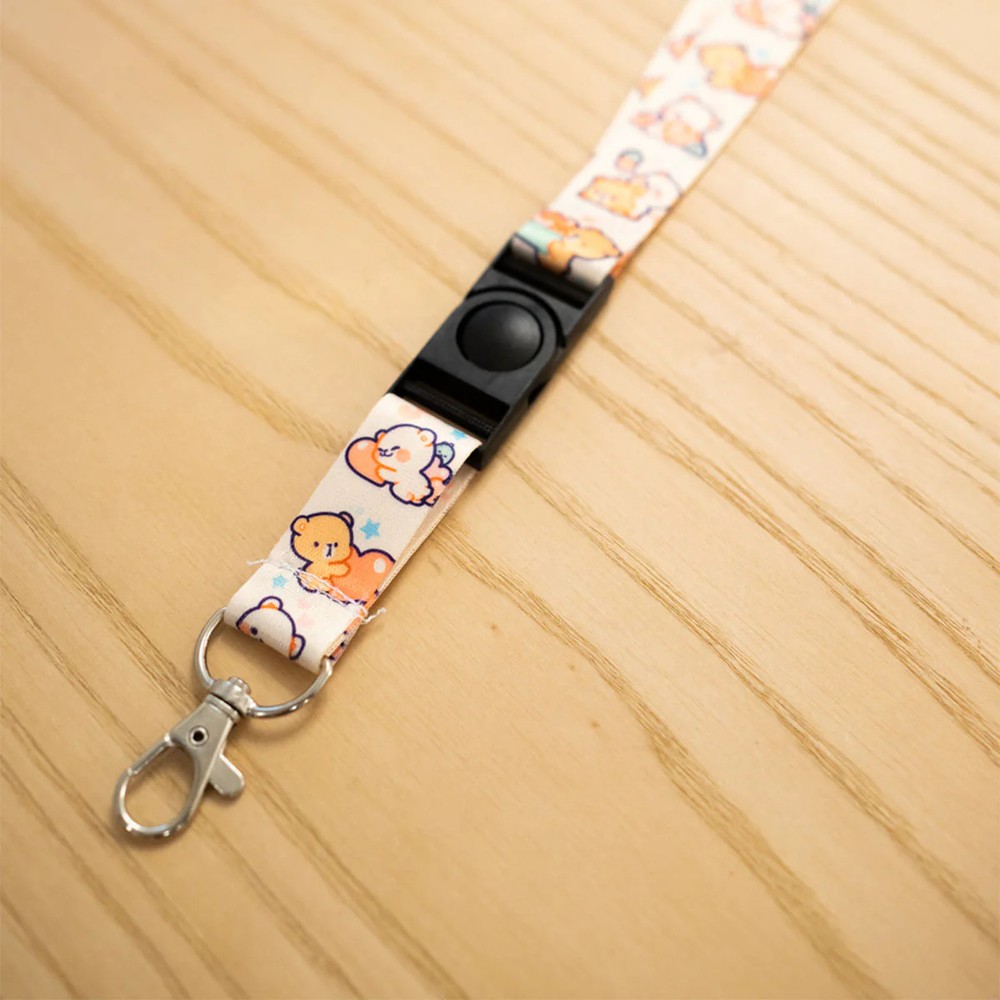 Milk Mocha Bear: Hearts Lanyard