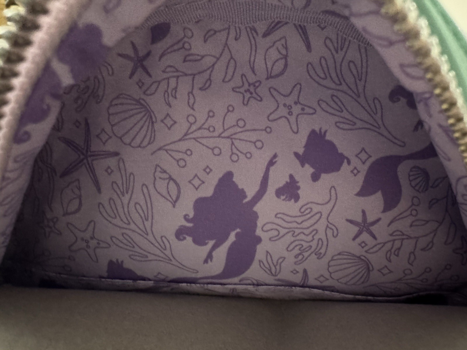 Loungefly Princess Ariel The Little Mermaid Iridescent Pearl Mini Backpack NWT