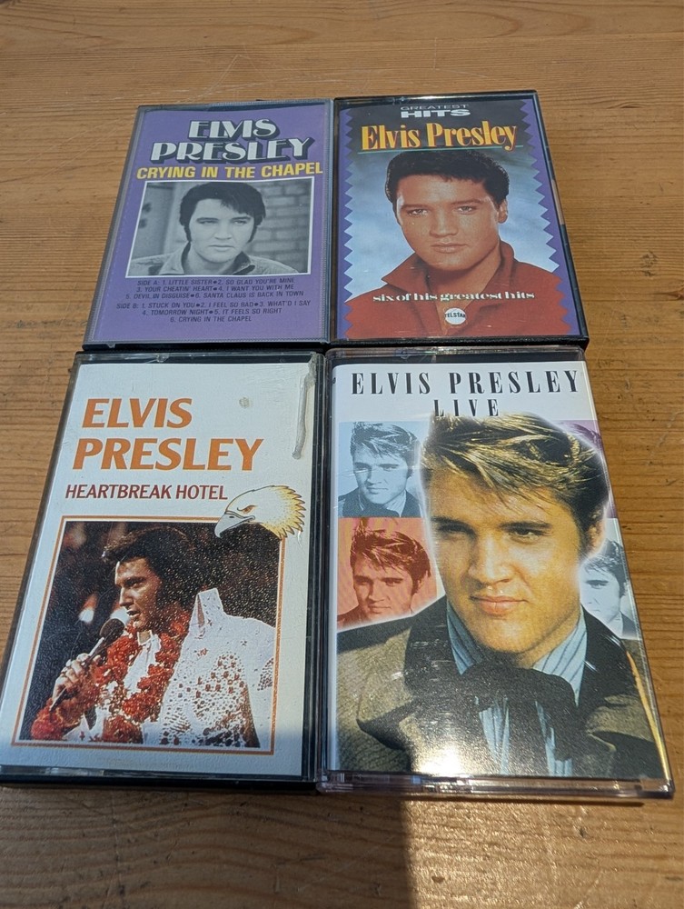 4 x Elvis Presley Cassette Tape Bundle