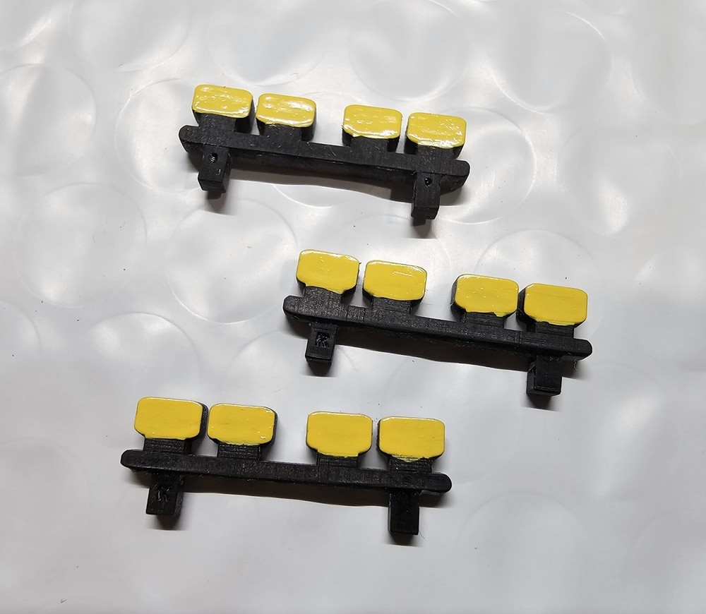 4 light replacement Schaper Stomper 3D resin printed lightbar  x3 Yellow