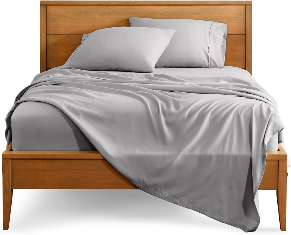 Queen Sheet Set - Luxury 1800 Ultra-Soft Microfiber - Double Brushed - Deep Pock
