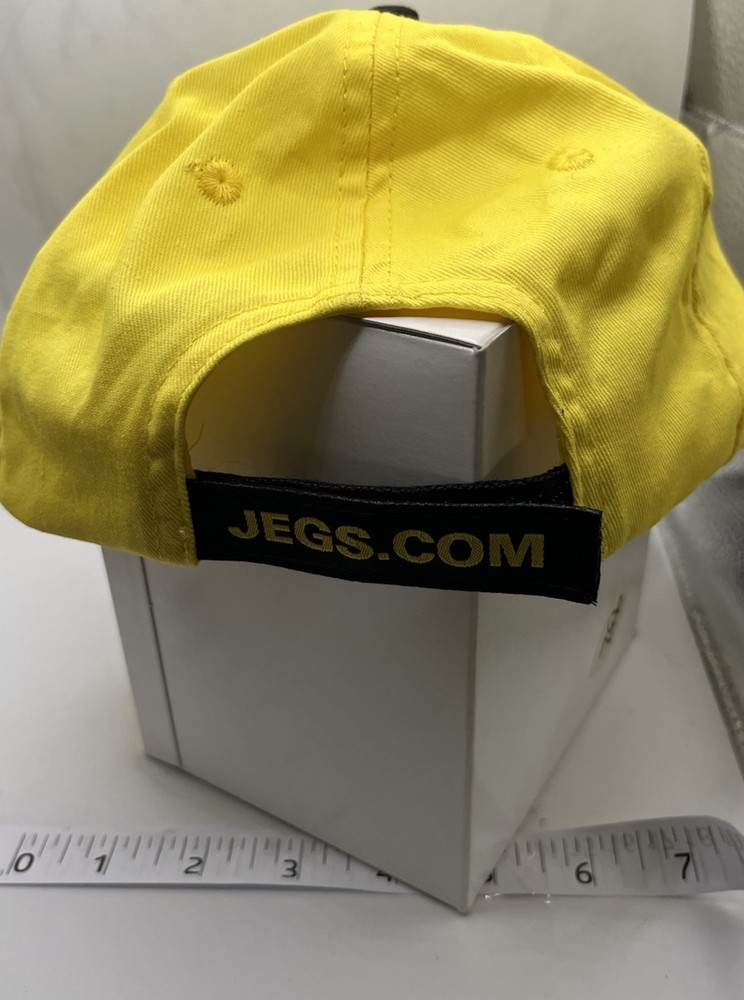 JEGS Performance Adjustable Strapback Cap One Size Embroidered Yellow/black