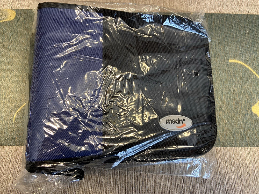 Microsoft MSDN CD DVD Carrying Case Wallet Black Blue Developer Tech Collectible