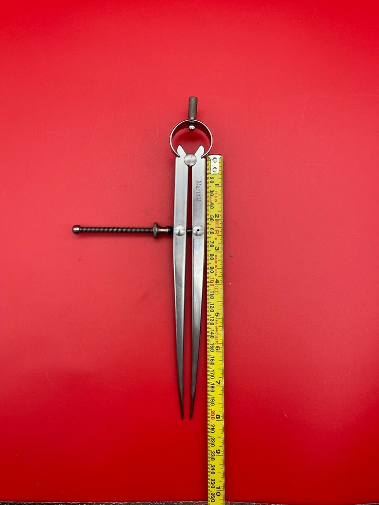 Starrett 83A-8 Yankee Spring-Type Dividers Solid Nut 8" IN STOCK