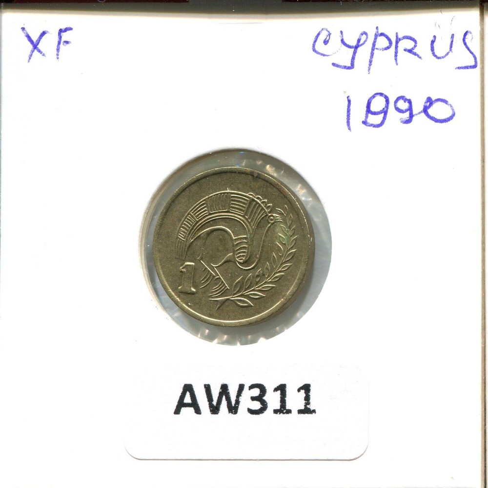 1 CENT 1990 CYPRUS Coin #AW311U