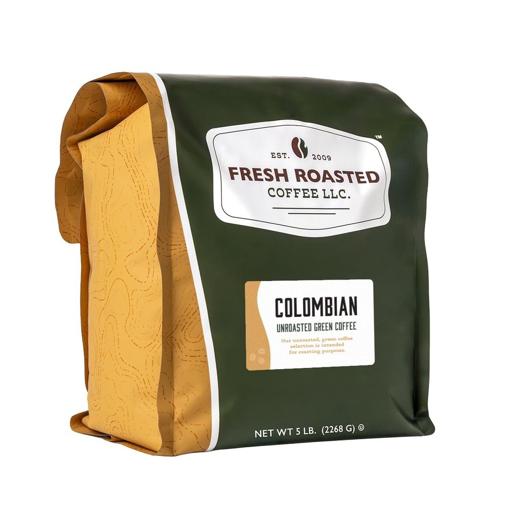 , Unroasted Colombian, Kosher, 5 Pound