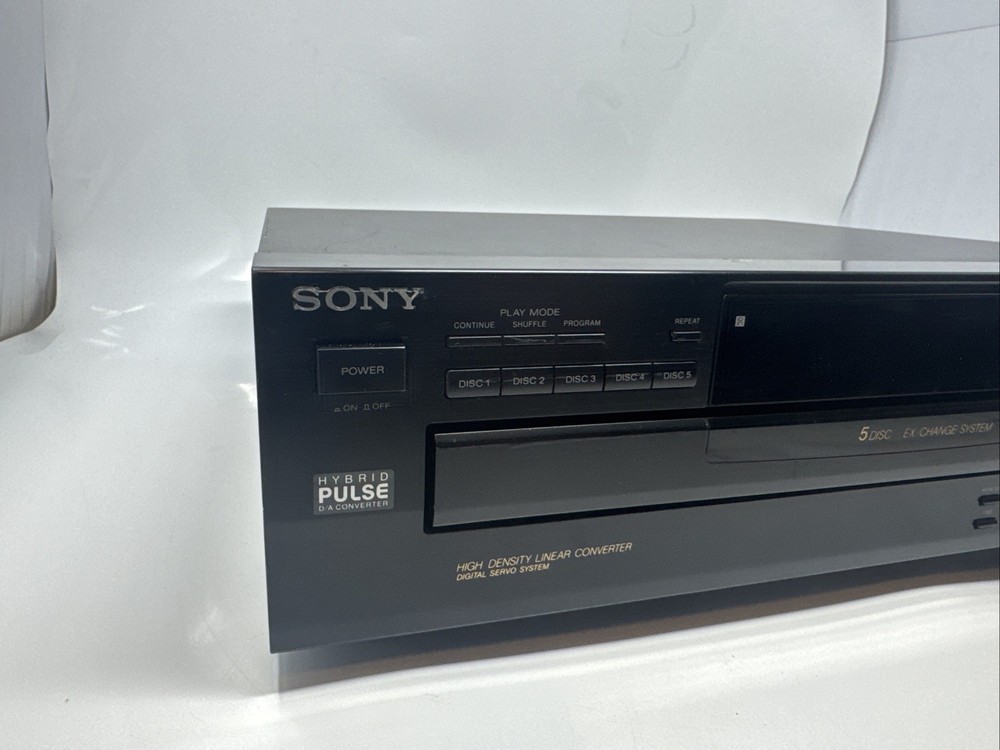 Sony Compact Disc Player CDP-C345 5 DISC CD Changer Tested Working NO REMOTE!
