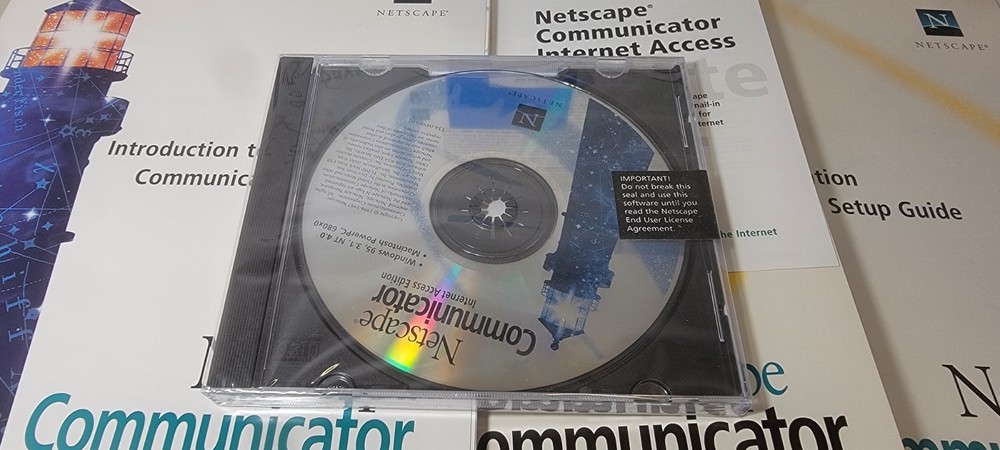 1997 Netscape Communicator Inet Acc Edition 4 PC&Mac CD, Retail Big Box Complete