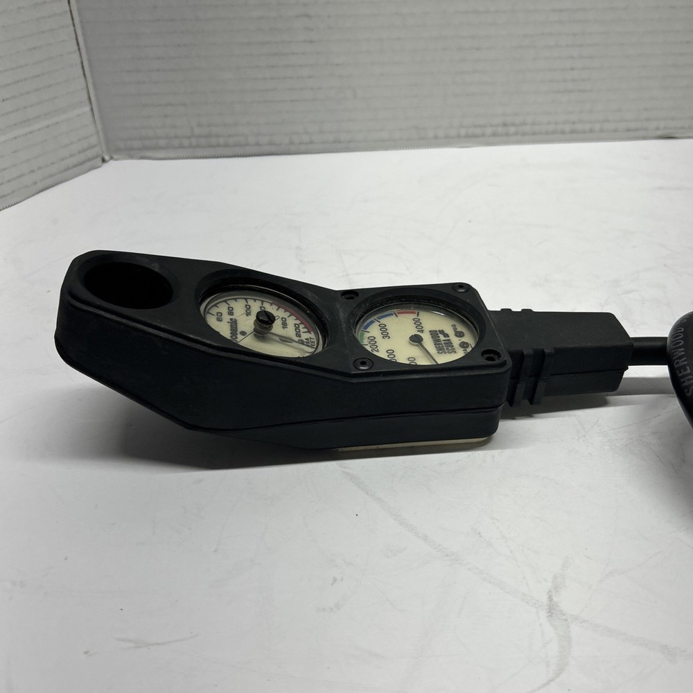 Sherwood Scuba Double Gauge Console. Tested.
