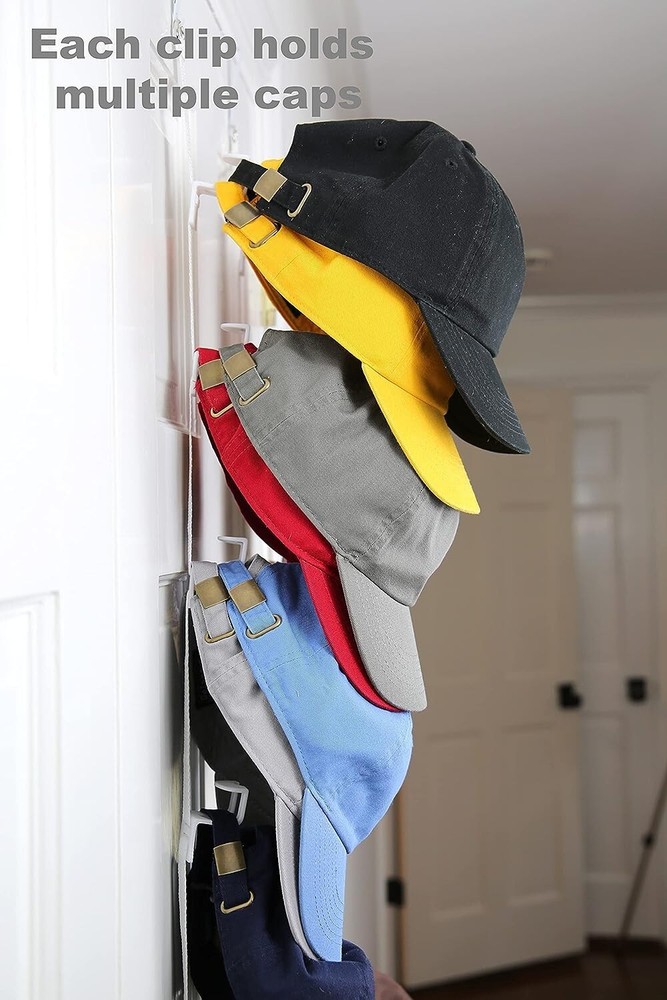 40-Cap Secure Hat Rack with Adjustable Shelves for Effortless Organization