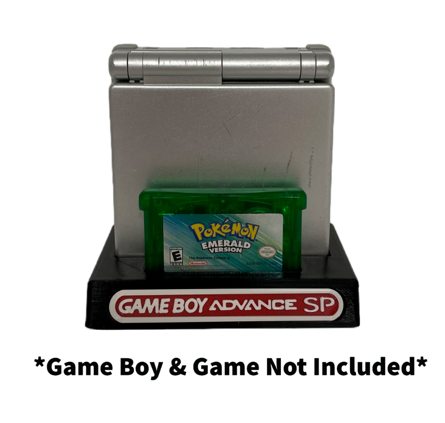 Game Boy Advance SP with Case & Game in Case DISPLAY ONLY (Customize Colors)