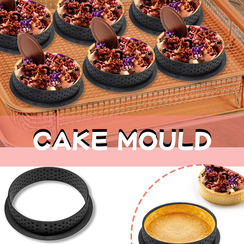 Cross-border Round Tower Ring Cutting Mold Plastic Net Ring Cake Ring Baking