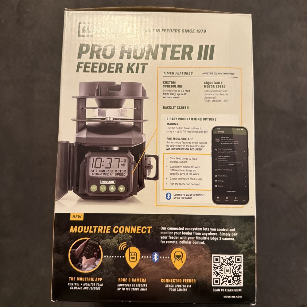 Pro Hunter II Programmable Quick -lock Feeder Kit, Black (MFG-13448)
