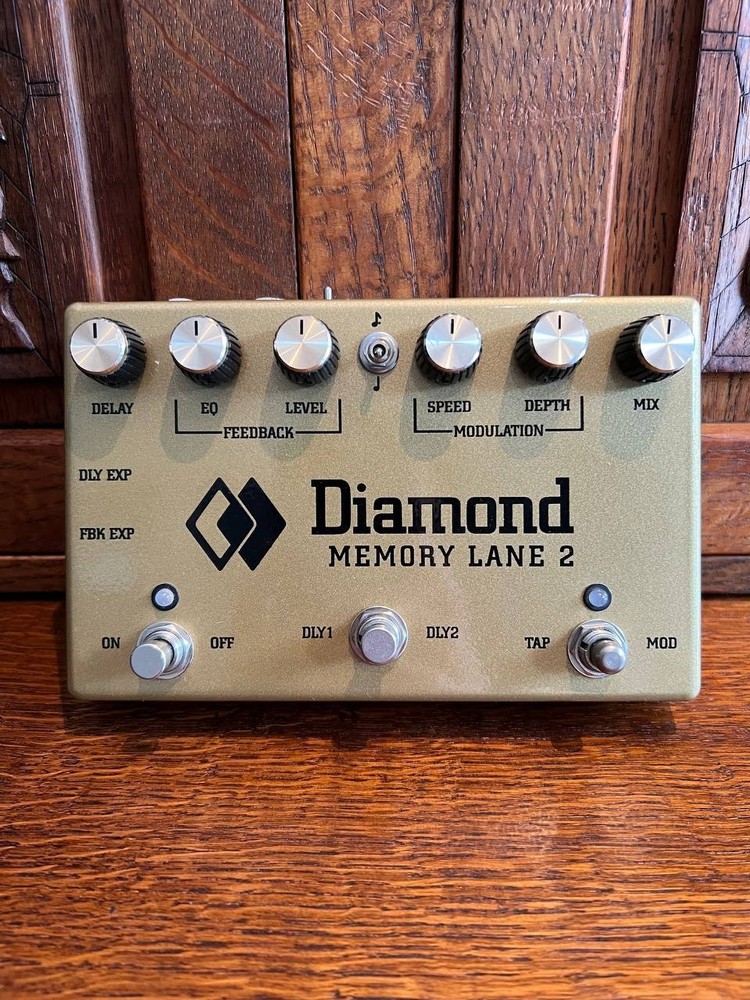 Diamond Memory Lane 2 Delay Effect Pedal (Rare Gold)