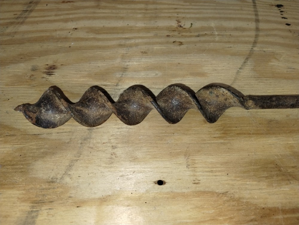 VINTAGE COAL MINING TNT / DYNAMITE DRILL BIT HAND POWERED, 52" LONG