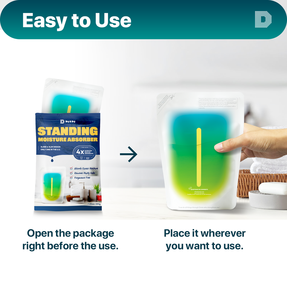 "Dry & Dry" Premium Standing Moisture Absorbers