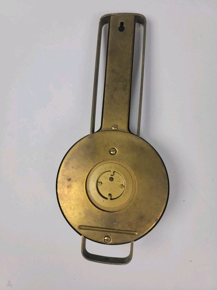 Vintage Taylor Barometer Brass - Adjustable Altitude Setting