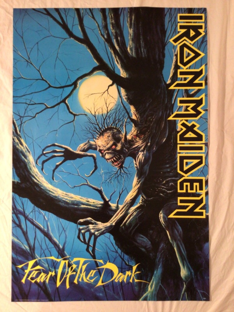 Iron Maiden 1992 Promo Poster Fear Of The Dark New Condition