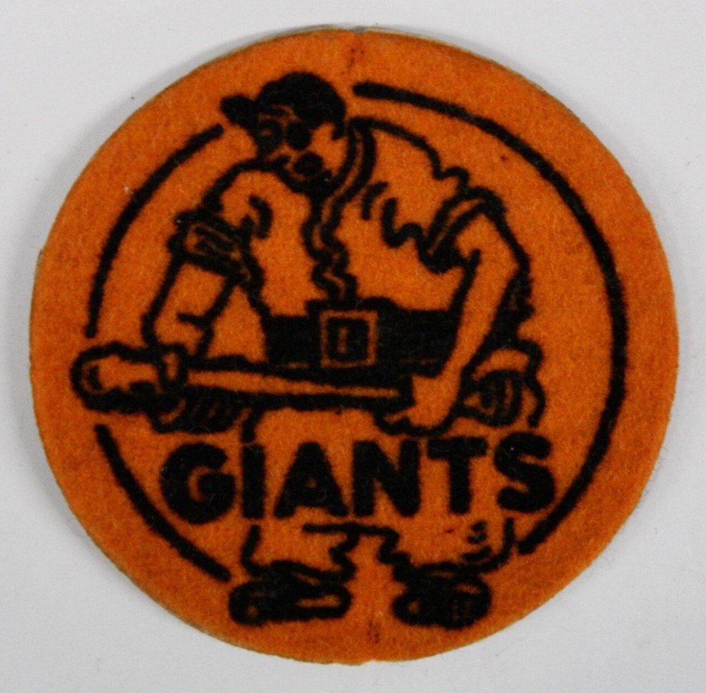 Original 1940s New York Baseball Giants Felt Patch
