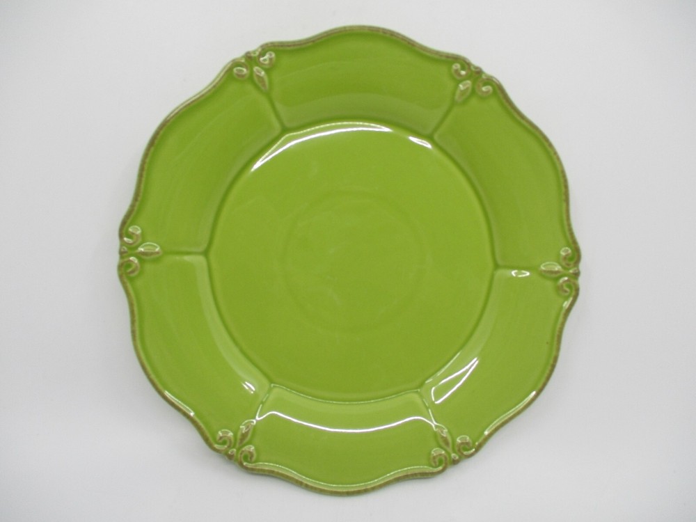 GAIL PITTMAN SOLID GLAZED GREEN SALAD PLATE - 9"  0611D