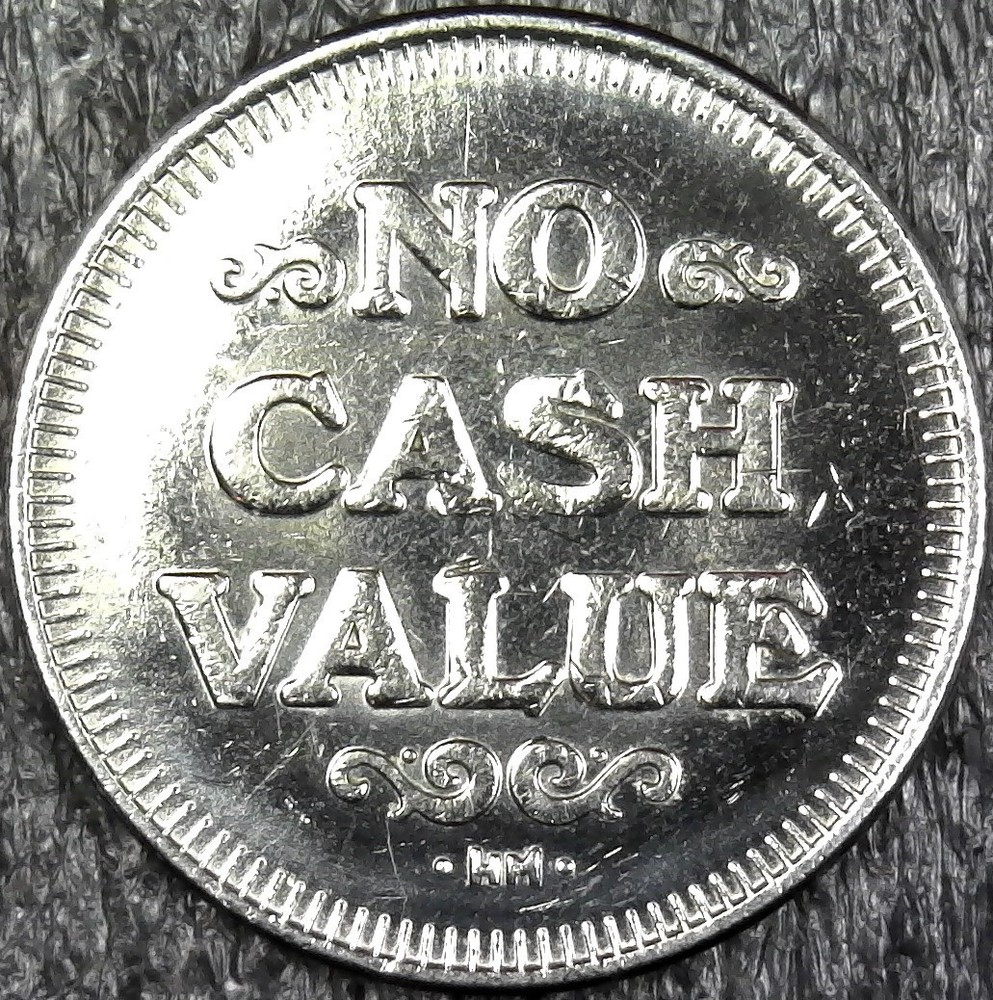 Eagle & Shield - No Cash Value Arcade, Game Token 25mm (c761)