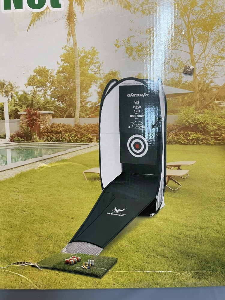 wosofe Golf Hitting Net Indoor Chipping Practice Target Training Helper