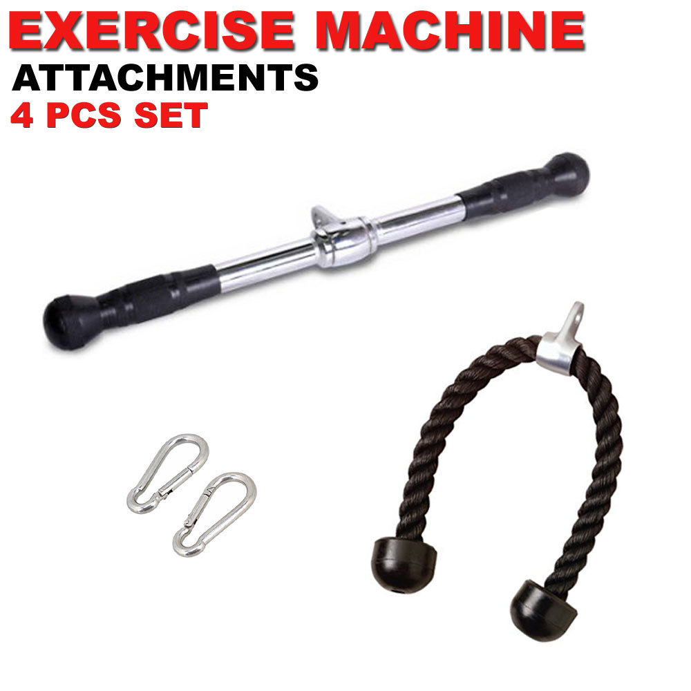 Tricep Press Down Cable Machine Attachment LAT Pulldown 20 Inches Gym Set