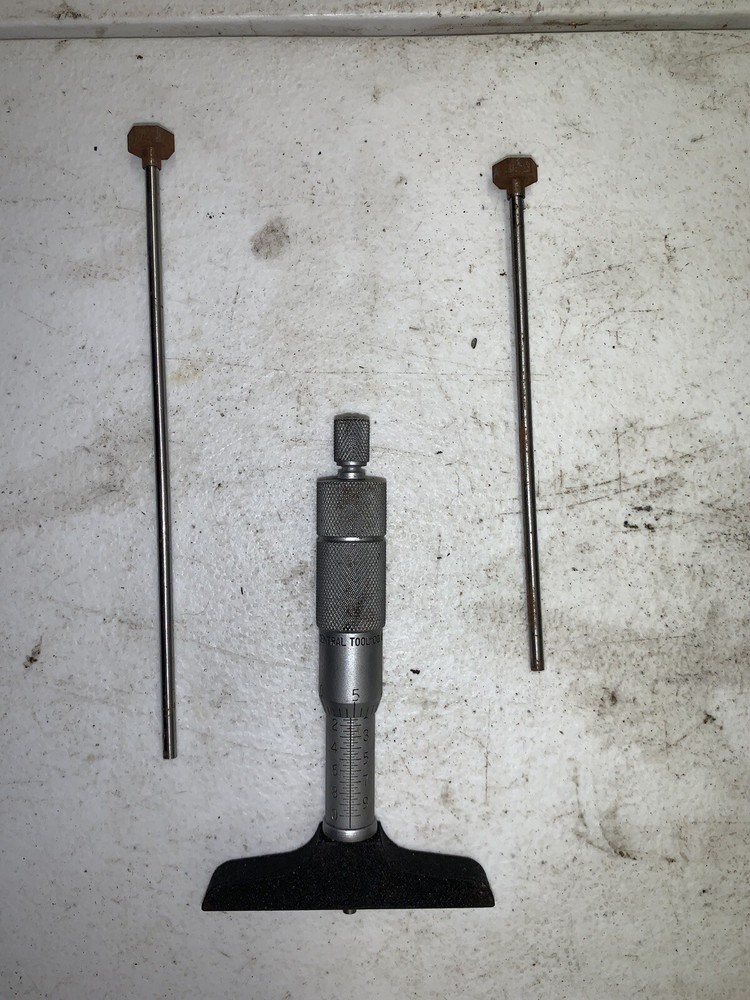 Central Tool Co Depth Mircometer Gauge