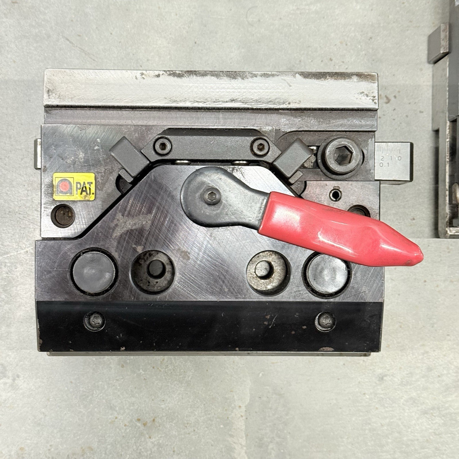 (2) Genuine Amada Single Slide Press Brake Quick Release Clamp Punch Holders