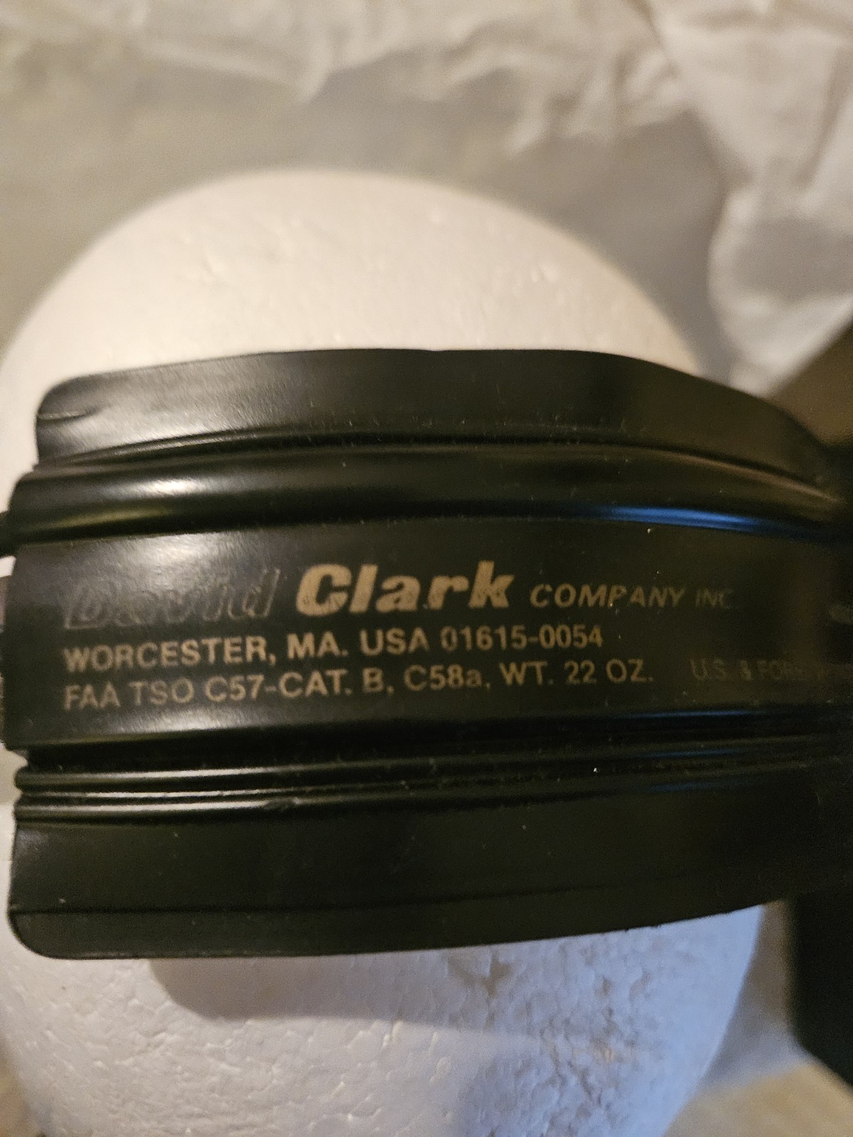 David-Clark H10-60 Aviation Headset with Microphone - Pre-owned Dual GA Plugs