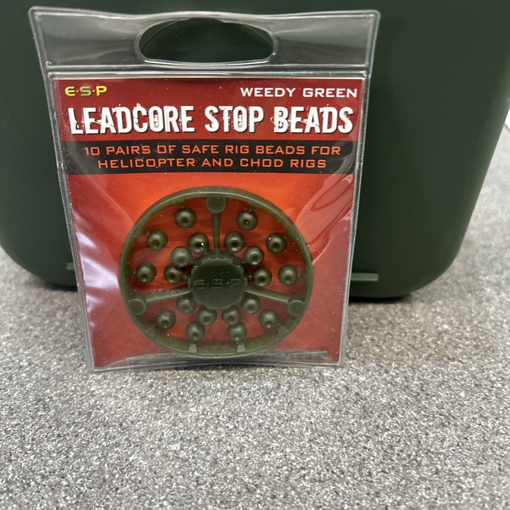 Esp Leadcore Stop Beads Weedy Green