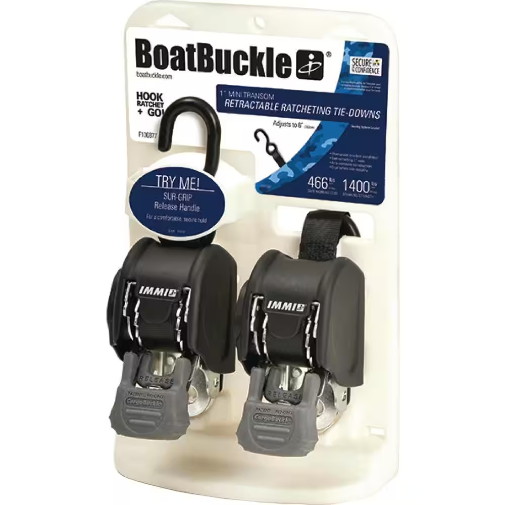 3 In. Retractable Transom Tiedown