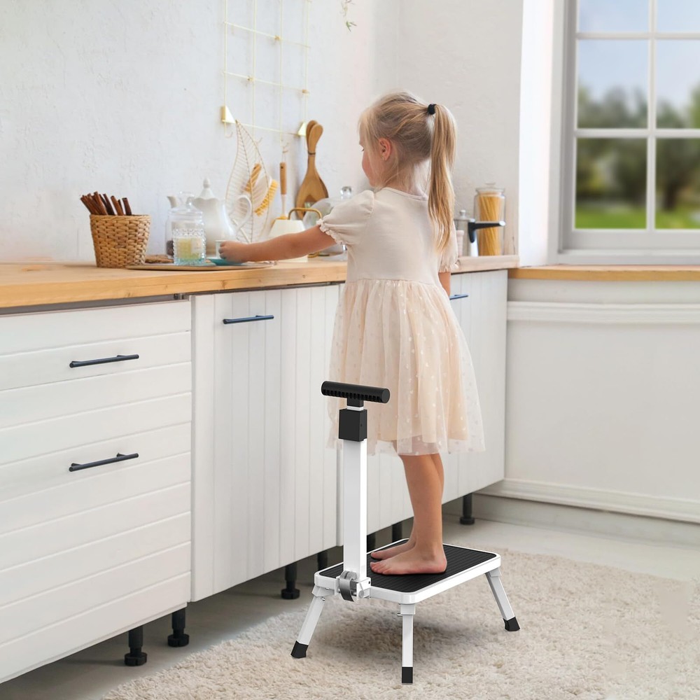 Step Stools for Adults Foldable Step Stool with Handle for Elderly Seniors St...