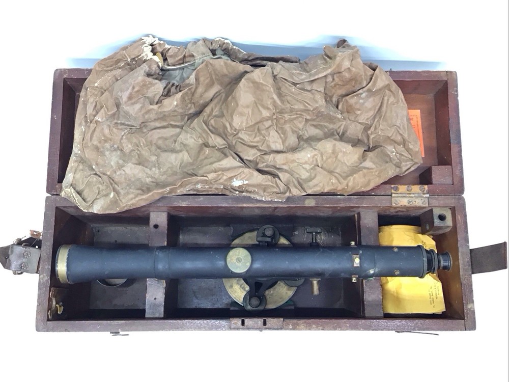 Vintage Dietzgen Dumpy Level Survey Tool In Case with Accessories