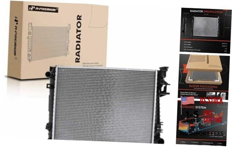 Engine Coolant Radiator Assembly - Compatible with Dodge Ram 1500 2004-2008