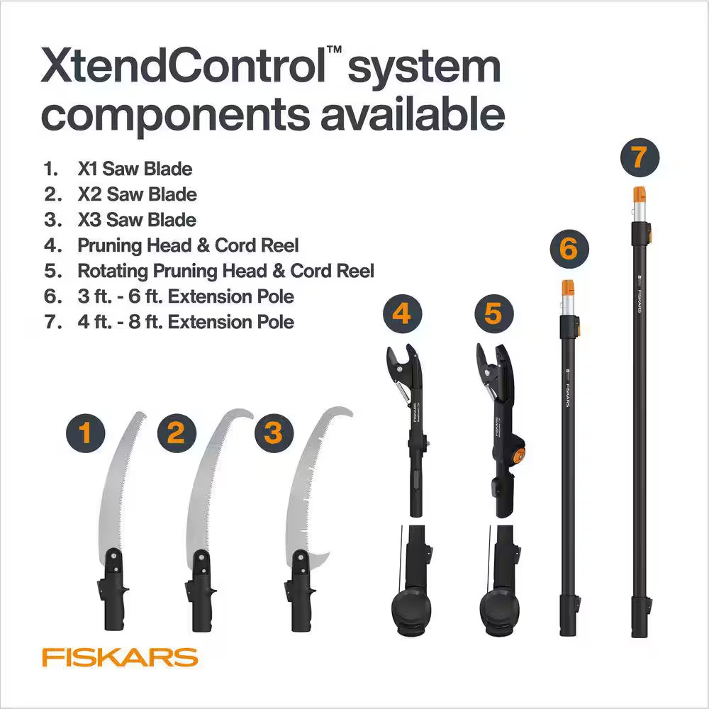 Xtend Control 15 In. X3 Saw Blade 16 Ft. Interchangeable Tree Pruner