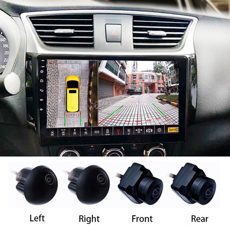 360° Car Camera Panoramic Surround View 1080P A Right+Left+Front+Rear7806