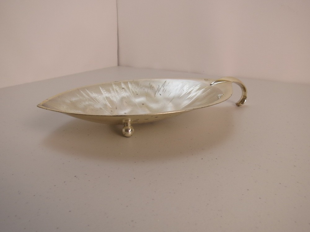 Vintage WMF Ikora Germany Silverplated Silver Plated Leaf Dish Tray