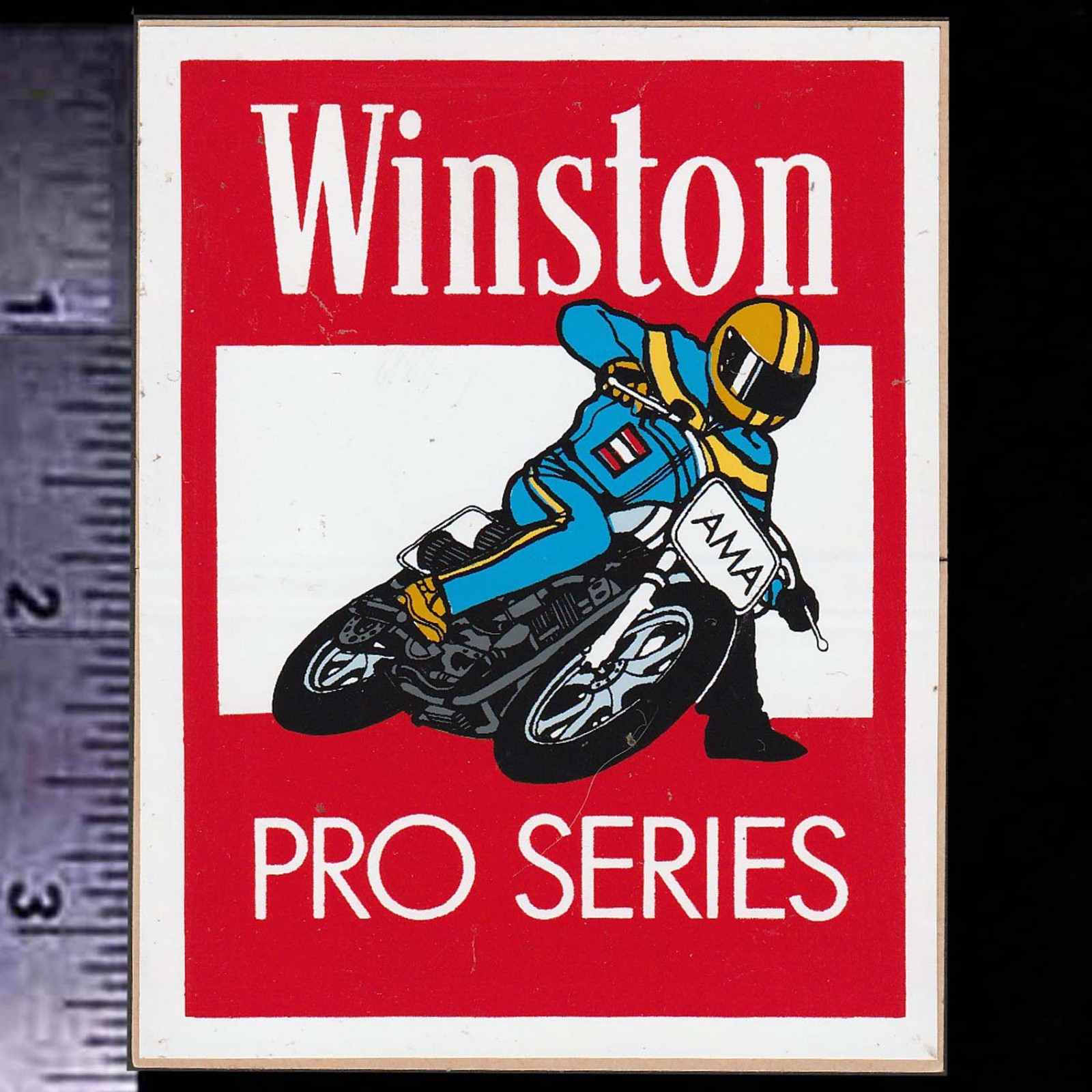 WINSTON Pro Series AMA - Original Vintage 1970’s Racing Decal/Sticker MX