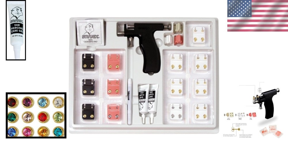 Professional Ear Piercing Kit - 12 Studs