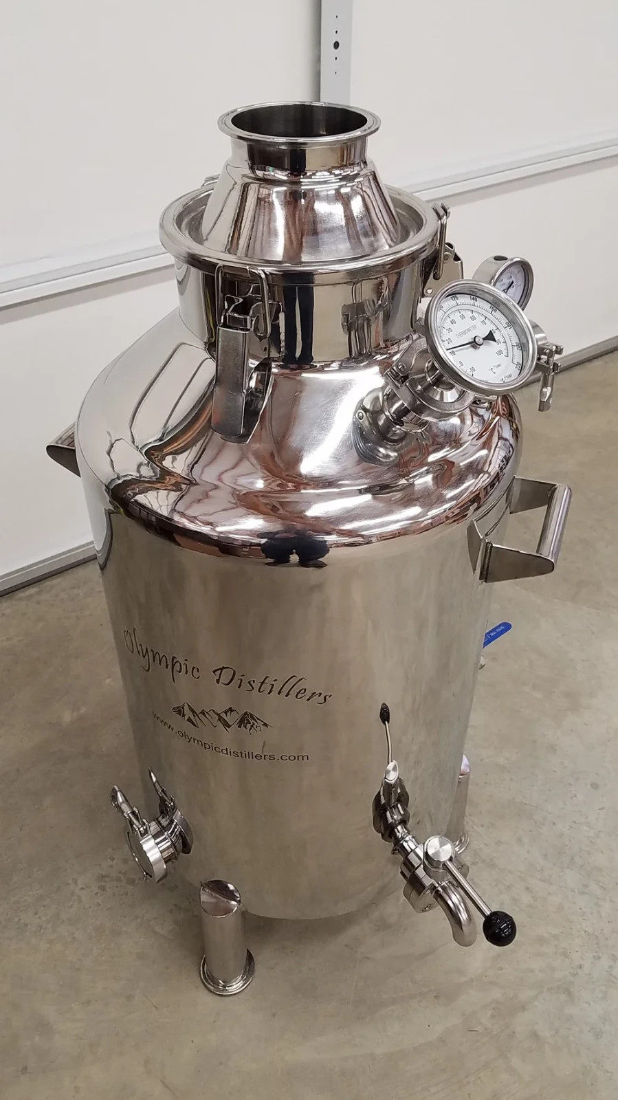 Jacketed Bain-Marie Electric Distillation Boiler 13 gallon (50L) Stainless Steel