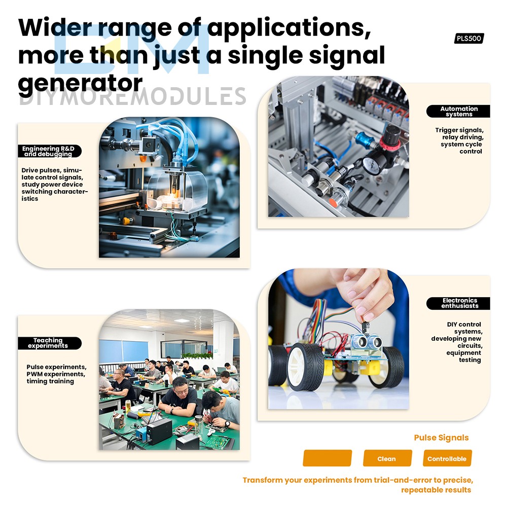 Signal Generator Module 2CH Adjustable Dead zone PWM Pulse Frequency Duty Cycle
