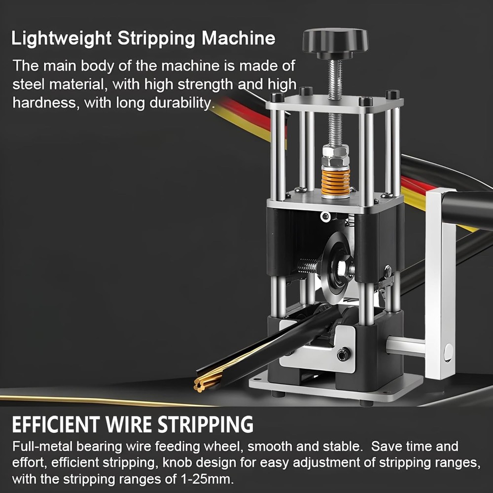Wire Stripper Machine Drill Powered Hand Crank Wire Stripper Tool Wire Stripping