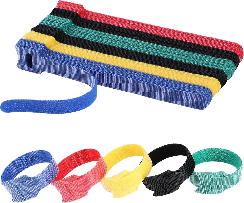 Reusable Cable Ties 6 Inch 120 Pack
