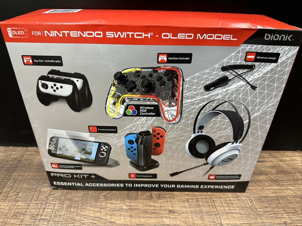 Bionik Pro Kit Plus Essential Accessories For Nintendo Switch OLED (NEW)